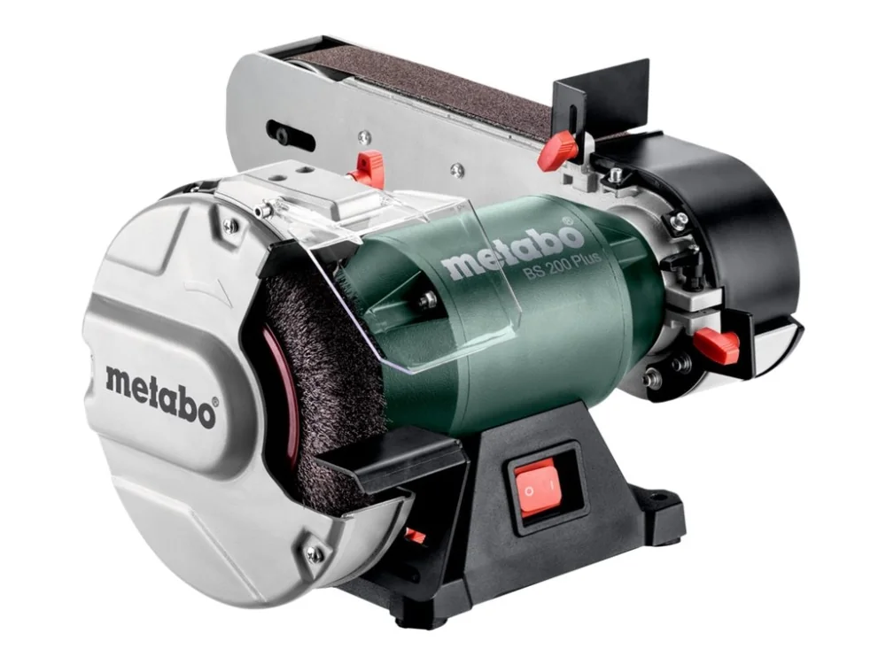 Metabo BS 200 Plus - bench grinder/belt sander - 600 W - 200 x 25 mm wheel