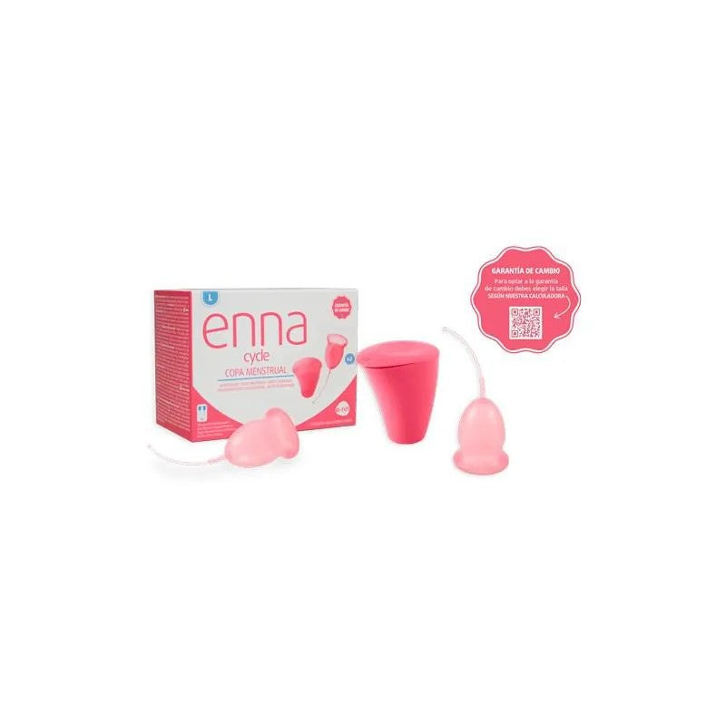 Enna Cycle Menstrual Cup Koko L 2 sterilointikuppia