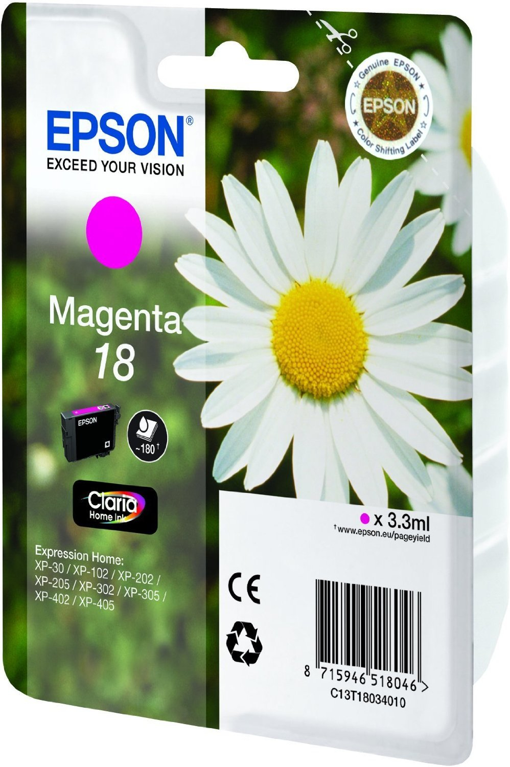 Epson Epson 18 Mustepatruuna Magenta T1803 Vastaa: N/A