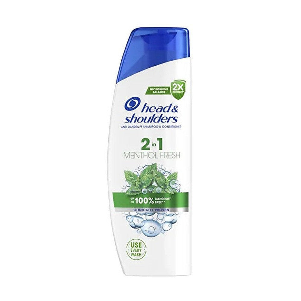 Head & Shoulders Mentoli Fresh 2in1 shampoo ja hoitoaine 2 in 1 hilsettä vastaan 400 ml