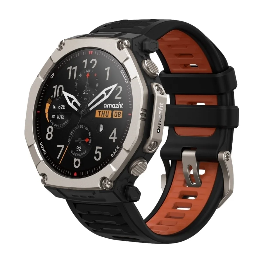 Amazfit T-Rex Ultra 2 51 mm -urheilukello, musta/ruskea
