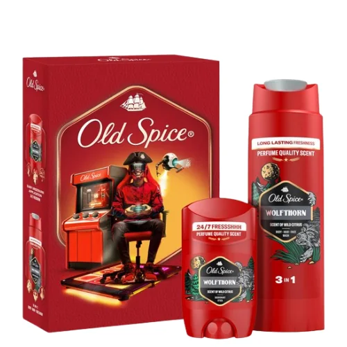 Old Spice GP Gamer Wolfthorn Lahjapakkaus Miehille – 2 kpl