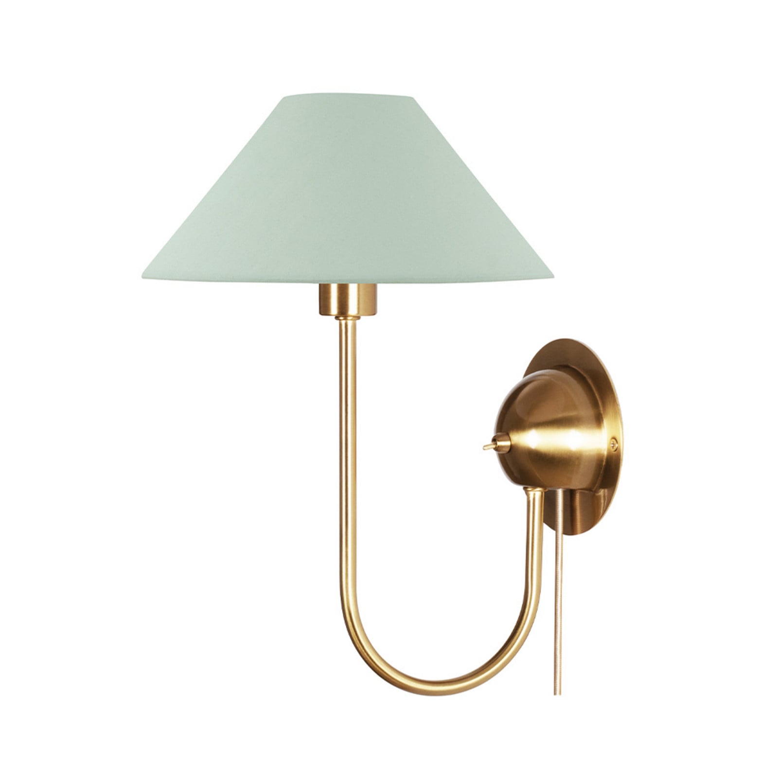 Iris-seinävalaisin, vihreä - Globen Lighting - Olohuone - Vintage / retro - Kangas / tekstiili - Yksilamppuinen