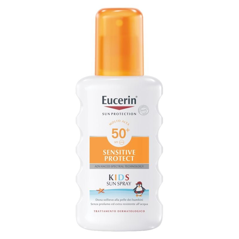 Eucerin Lasten aurinkospray SPF 50+ - Parkitussuihke lapsille erittäin korkealla suojalla - 200 ml