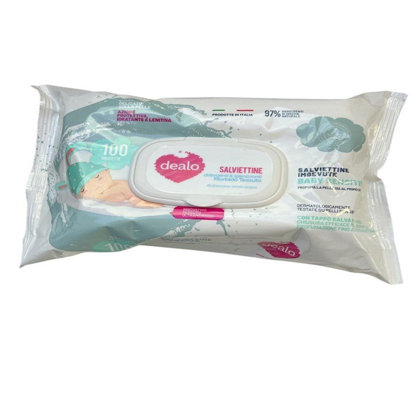Dealo Hellävaraiset kosteuspyyhkeet vauvoille Ultra Sensitive 100 kpl