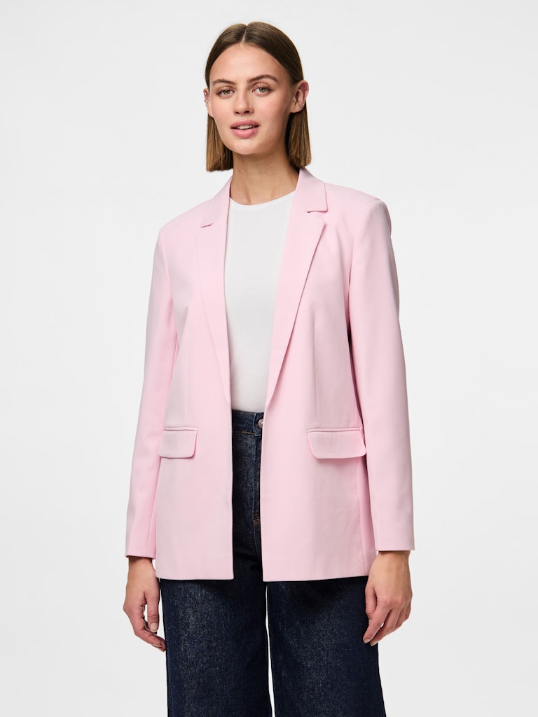 Pieces naisten bleiseri, PCBOZZY LS LOOSE BLAZER Roseate Spoonbill