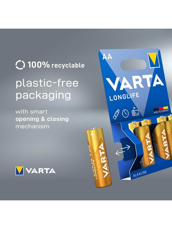 Varta Longlife AA 16 Pack (Ch)
