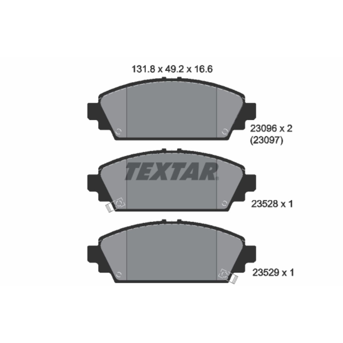 Jarrupalat, levyjarru TEXTAR 2309601