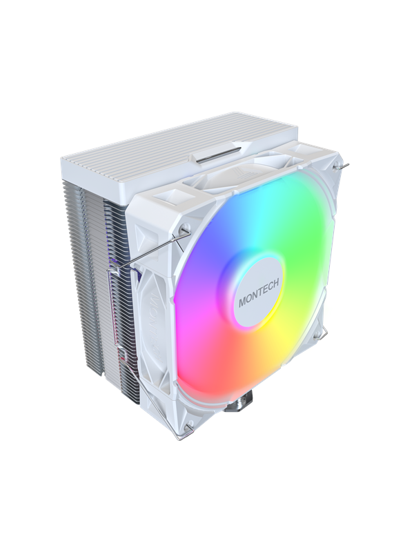 Montech NX400 ARGB - White - CPU-ilmajäähdytin - Korkeintaan 35 dBA