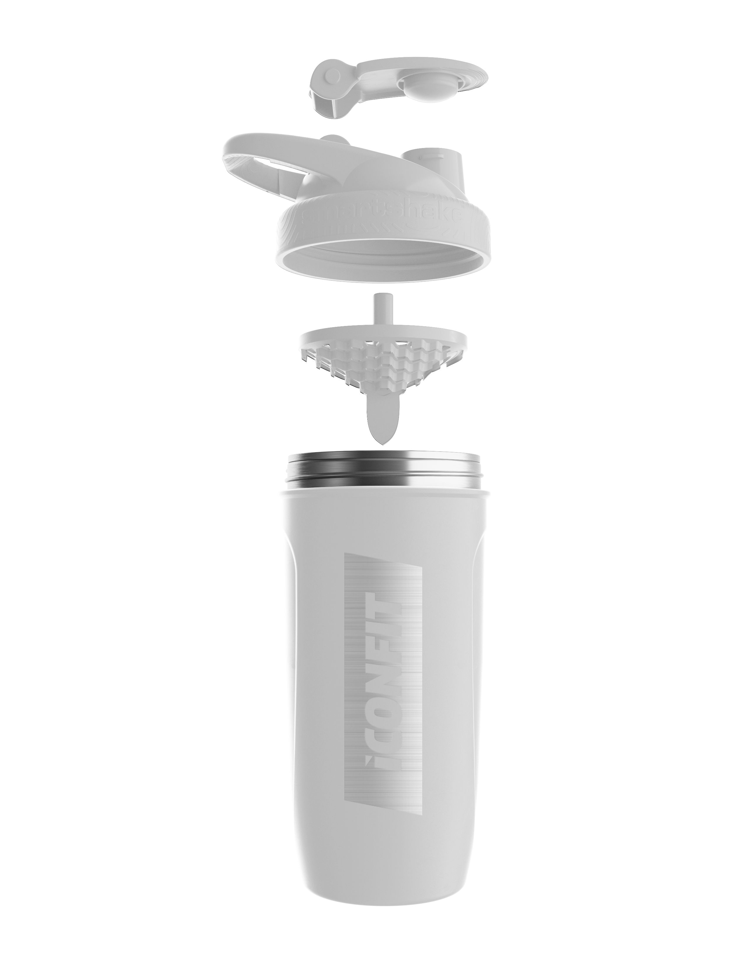 Iconfit Shaker Stainless Steel - 800ml - White