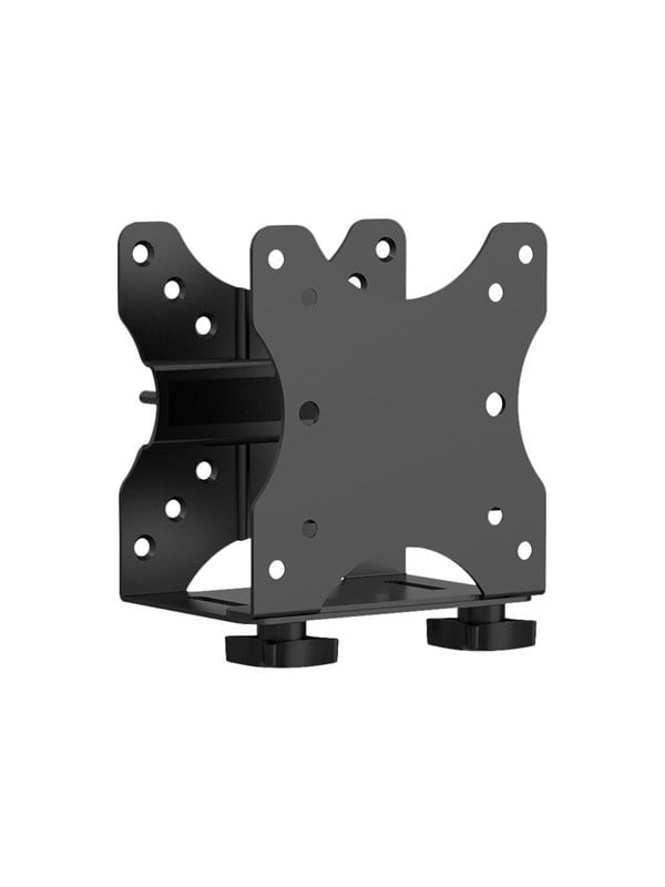 Multibrackets 4448, Näytön jalustaan asennettava keskusyksikköteline, SFF, 5 kg, 75 x 75,100 x 100 mm, Musta, Muovi, Terästä