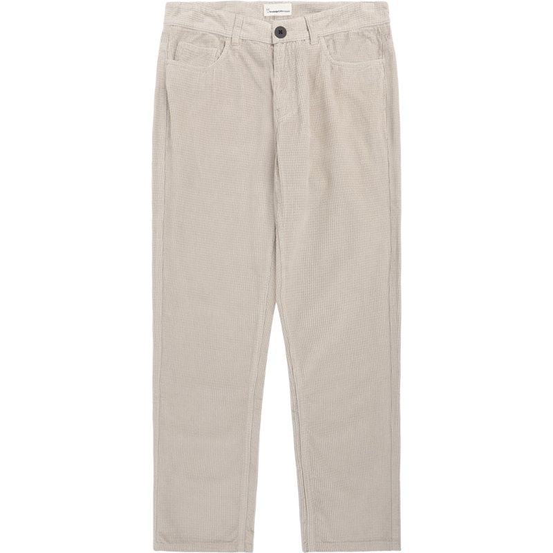 KnowledgeCotton Apparel Organic Cotton Chuck 5-pocket Corduroy P Light Feather Gray - 30/32