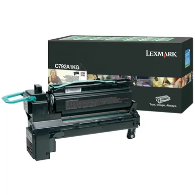 Lexmark Värikasetti musta 6.000 sivua return C780A1KG Vastaa: N/A