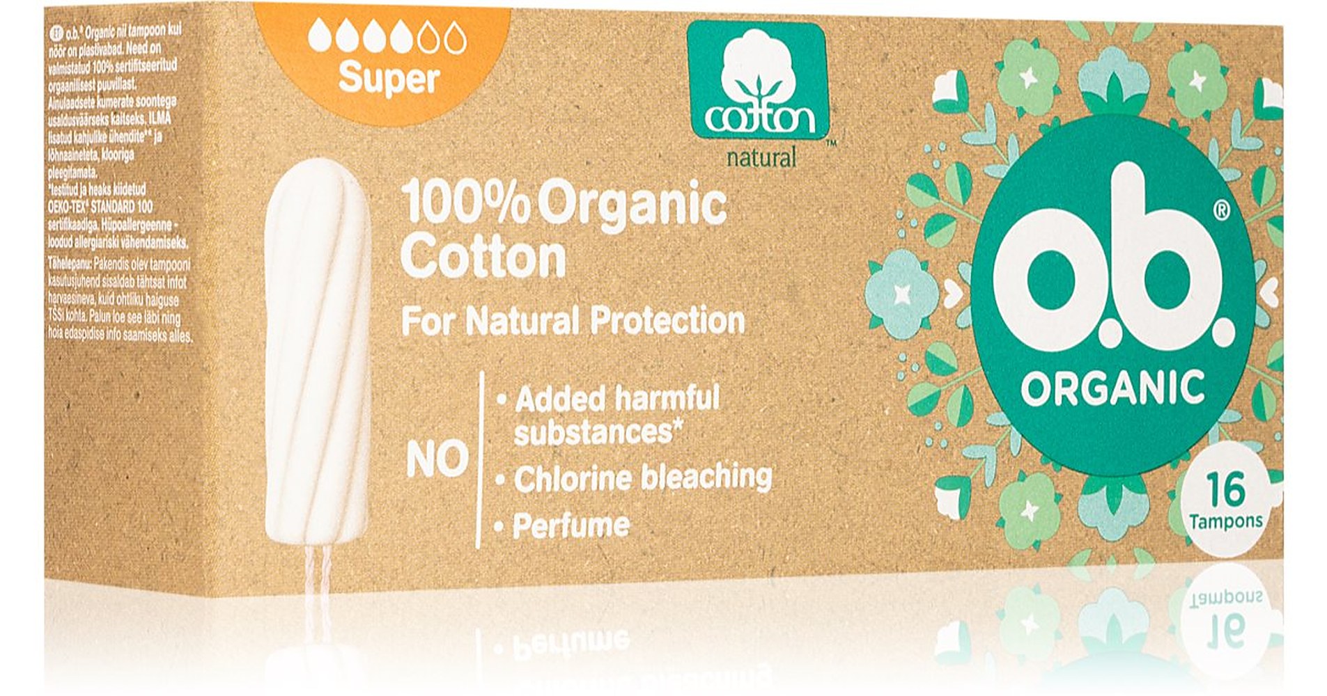 Ob Organic Super - Swabs - 16 kpl