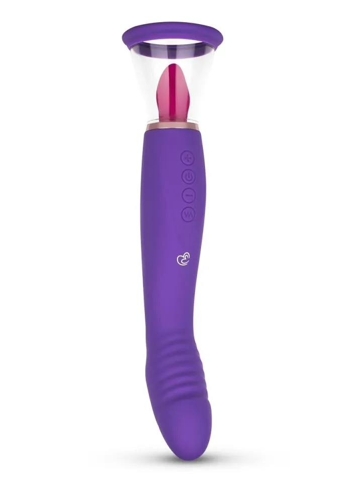 Pleasure Pump With G-Spot Vibrator Purple Vibraattori