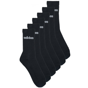 ADIDAS PERFORMANCE Urheilusukat 'Linear Crew Cushioned 3 Pairs' musta / valkoinen