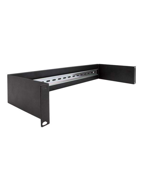 Delock Din-kiskotelinekiinnitys 19" 2u Musta