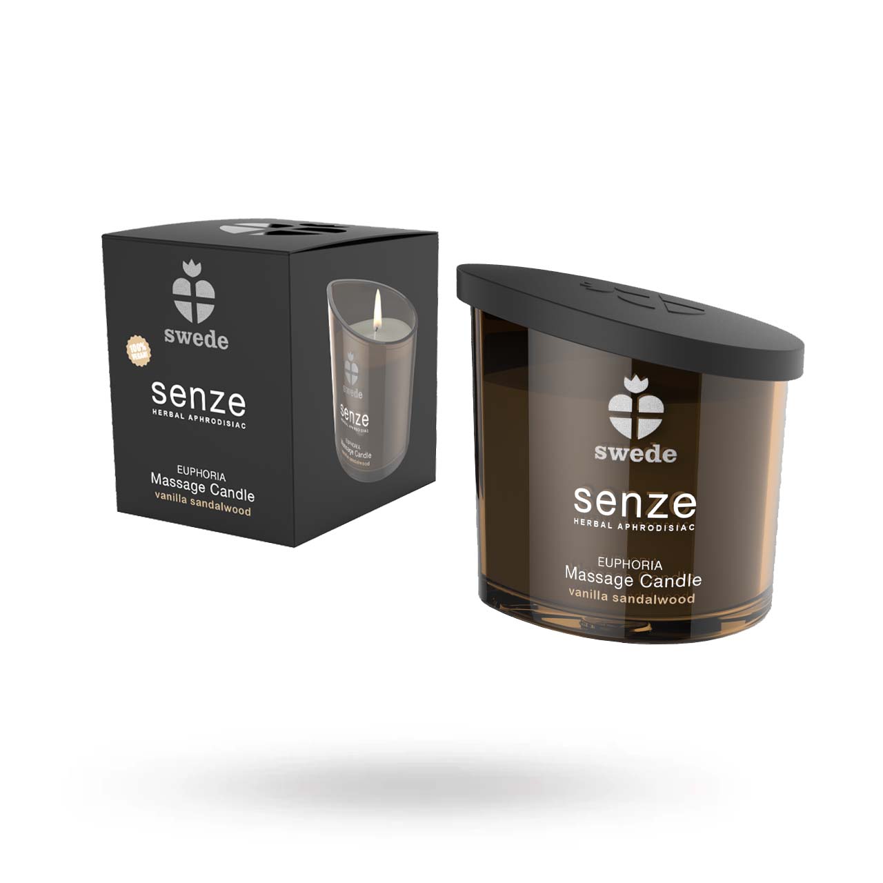 Senze Massage Candle Vanilla Sandalwood 150ml Hierontakynttilät