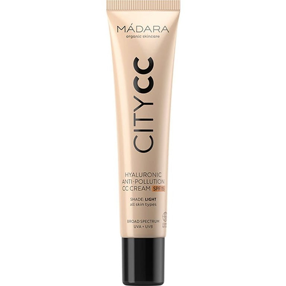 Madara CityCC Anti-Pollution CC Cream hyaluronihapolla Spf15 Light 40 ml