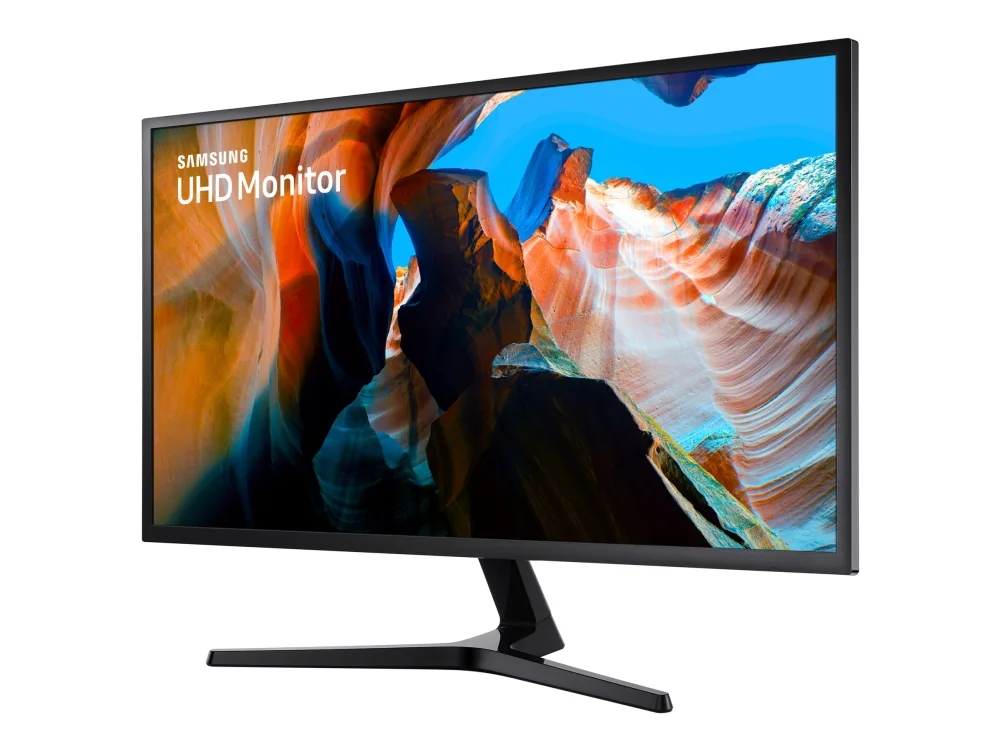 Samsung U32J590UQP – UJ59-sarja – LED-näyttö – 32 (näkyvä koko 31,5) – 3840 x 2160 4K @ 60 Hz - VA - 270 cd/m² - 3000:1 - 4 ms - 2xHDMI, DisplayPort - tummansininen/harmaa