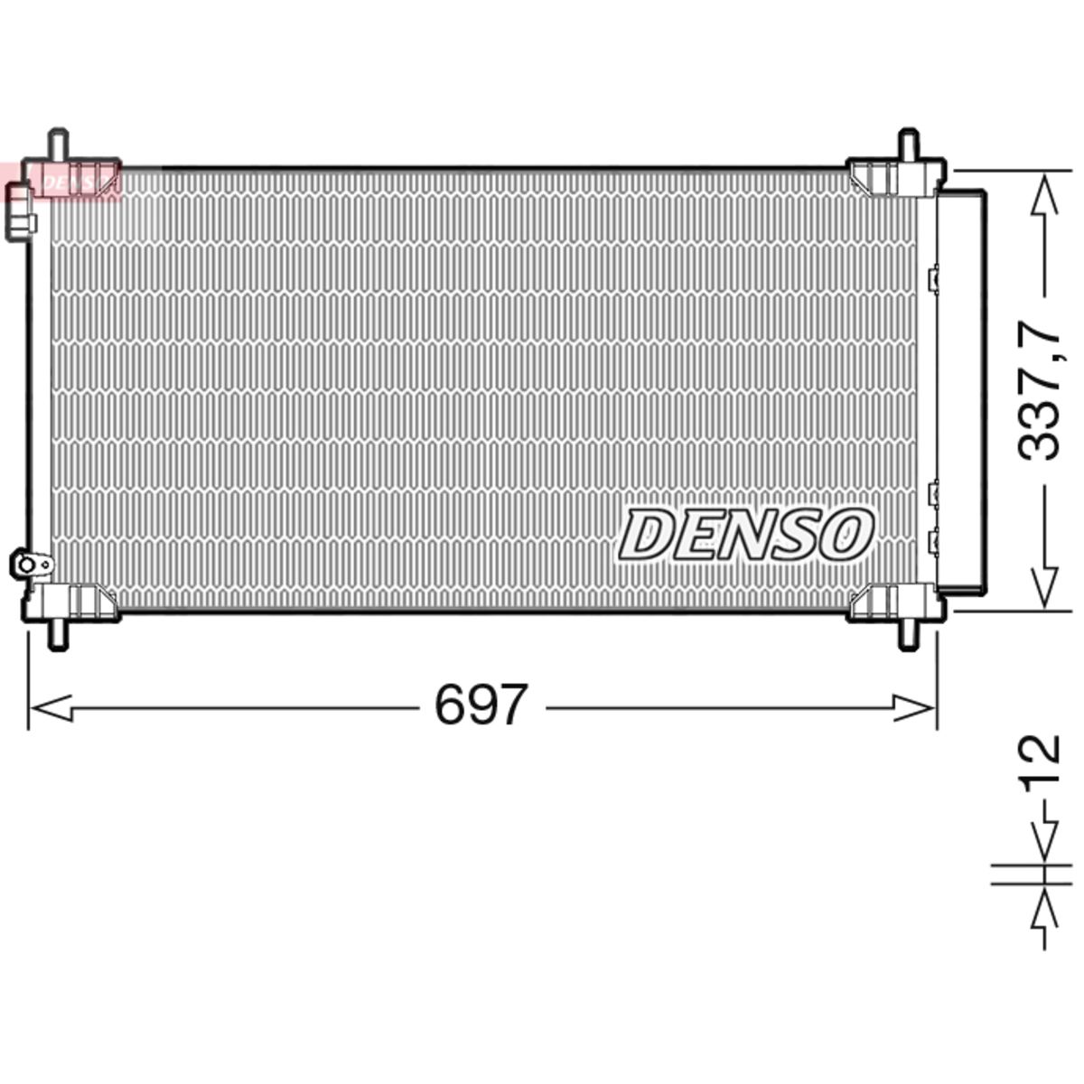 Lauhdutin, ilmastointilaite DENSO DCN50120