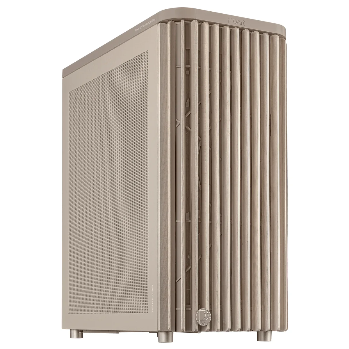 ASUS ProArt PA401 Wood Edition -miditornikotelo ikkunalla, beige