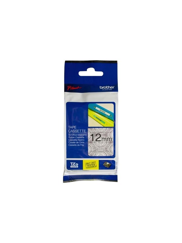 Brother Tape 12mm Tze-mpsl31 Musta/hopea Spritz