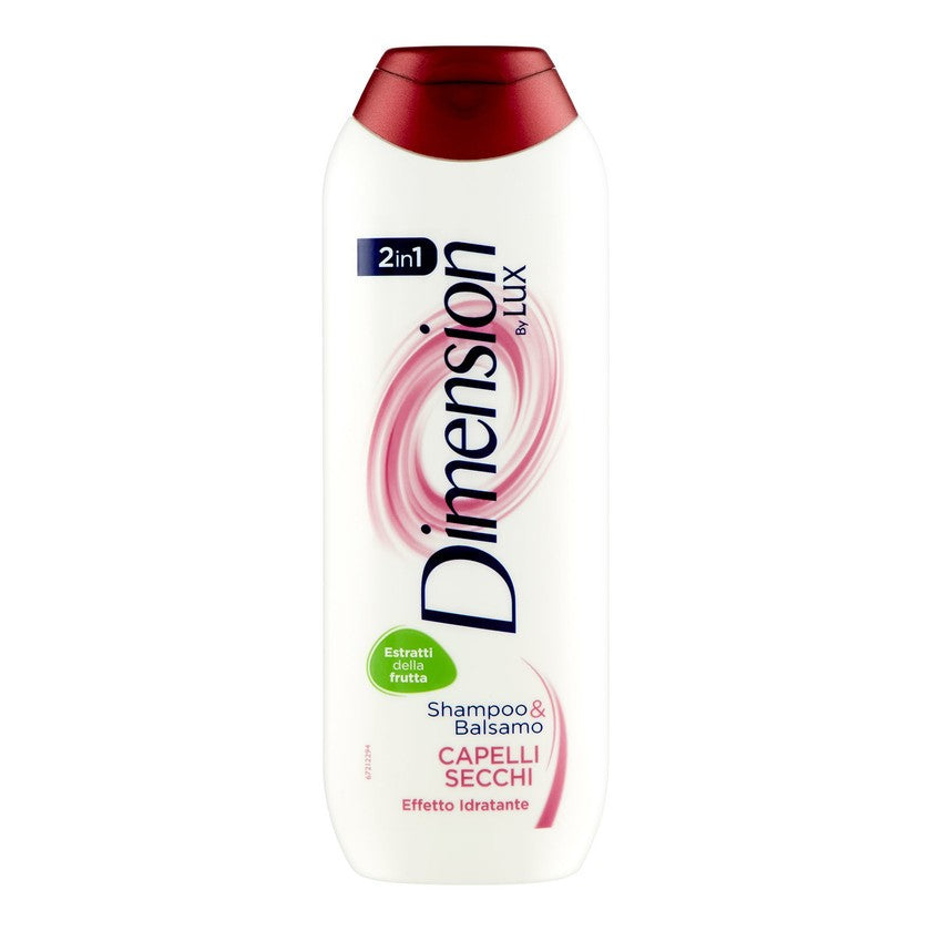 Dimension By Lux 2In1 Shampoo & Hoitoaine Kuiville Hiuksille 250 ml