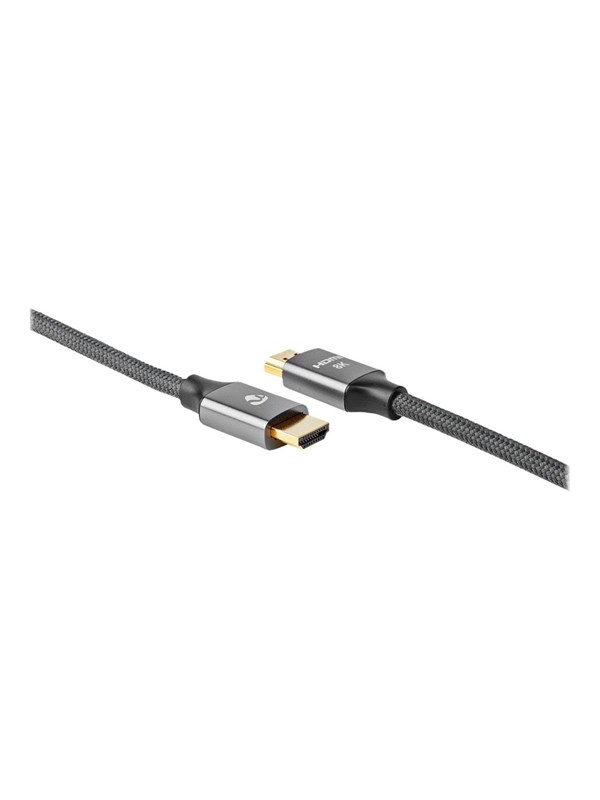 Nedis Ultra High Speed HDMI TM -kaapeli | HDMITM liitin | HDMITM liitin | 8K@60Hz | 48 Gbps | 1.00 m | Pyöreä | 6.3 mm | Gun Metal Harmaa | Laatikko kannella ja ikkunalla