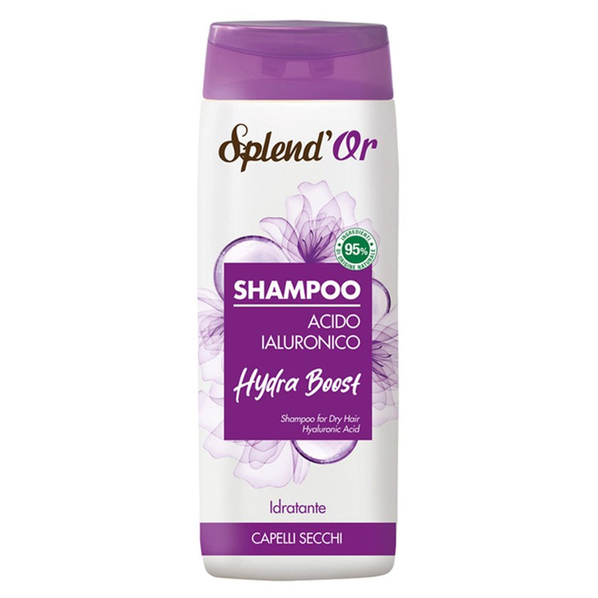 Splend Or Hyaluronihappo kosteuttava shampoo kuiville hiuksille 300 ml