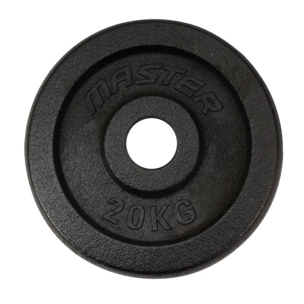 Master Fitness Skolvikt 30 mm, Viktskivor järn - 20 kg