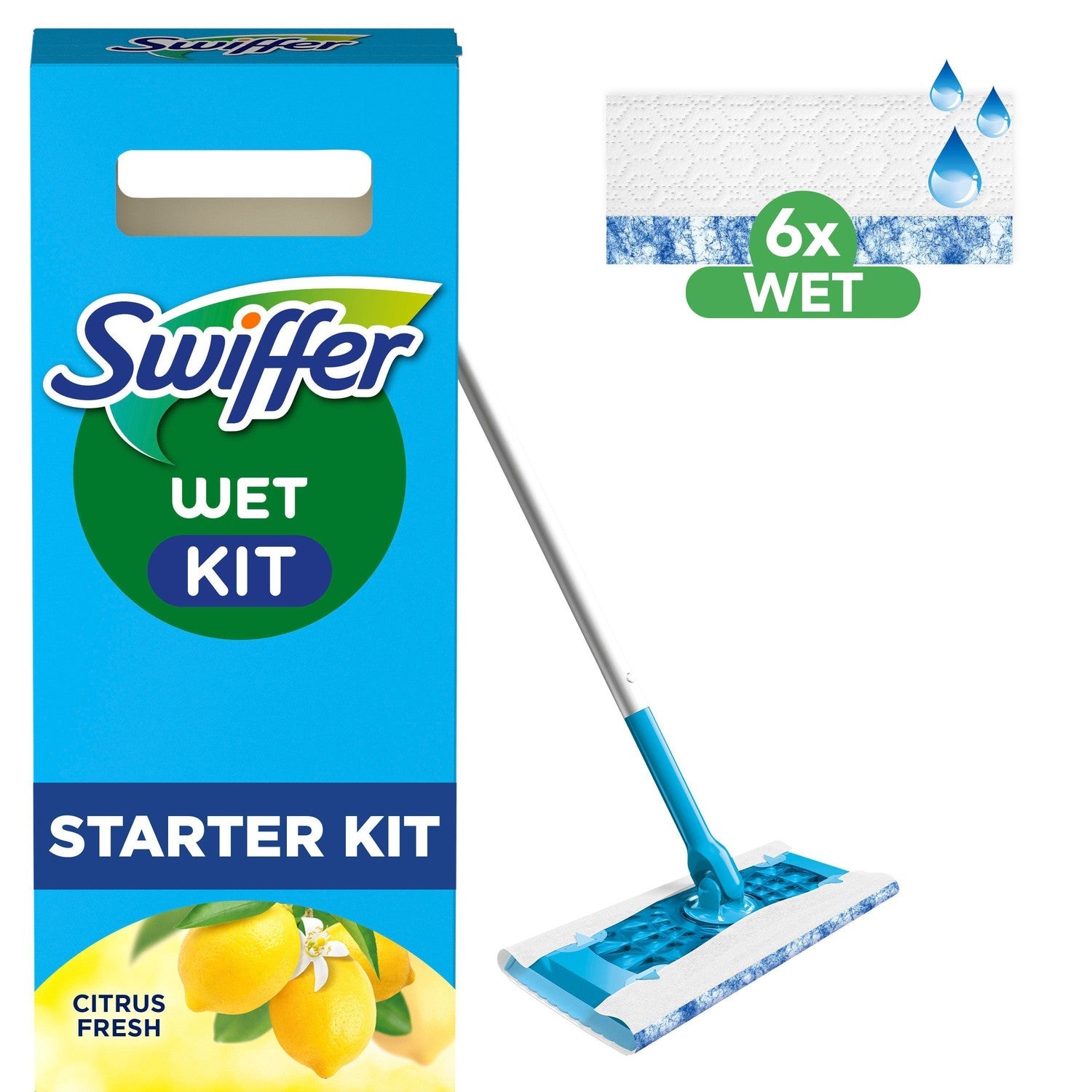 Swiffer Floor Handle 1 (+ 6 wet)