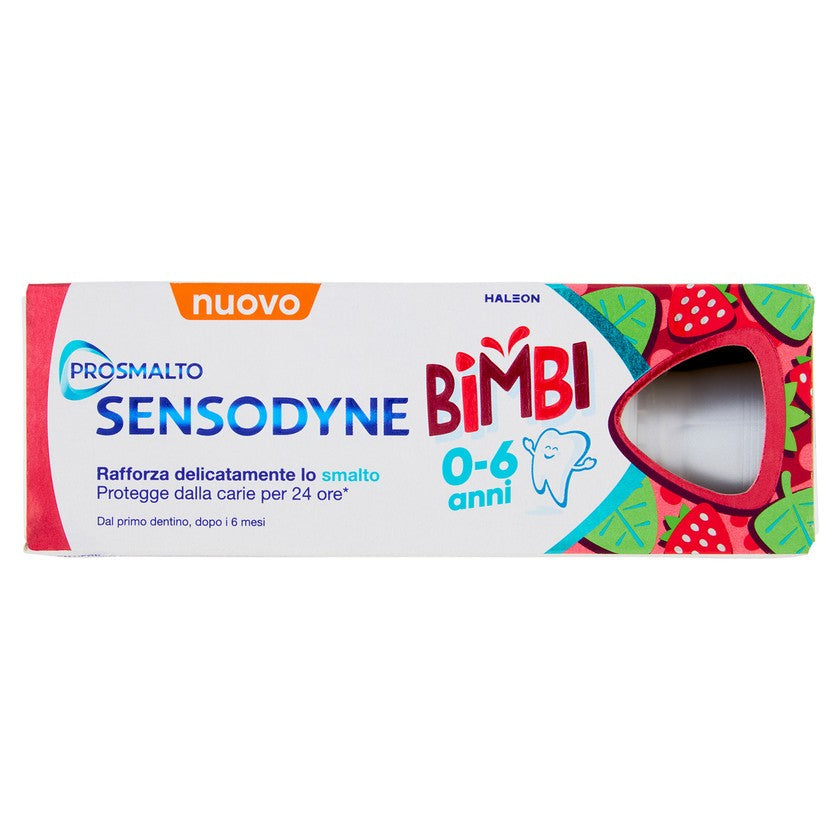 Sensodyne Prosmalto Bimbi, Hammastahna Lapsille 0-6 Vuotta, Aroma Luonnollinen Mansikka Ja Minttu 50 Ml