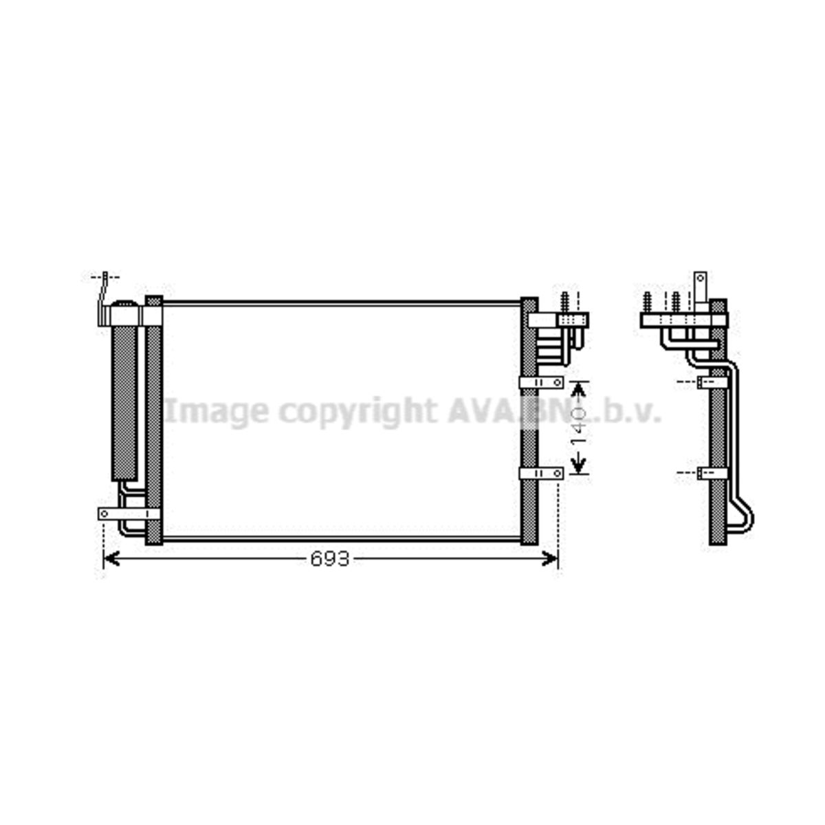 Lauhdutin, ilmastointilaite AVA COOLING SYSTEMS KA5093D