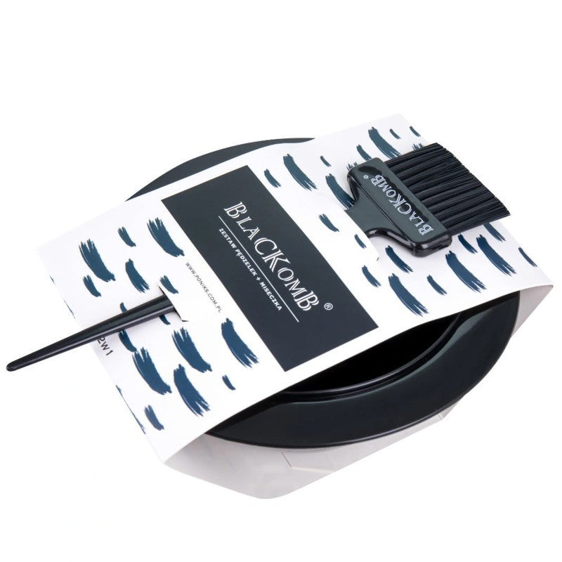 Poniks Blackomb Set hiusten värjäykseen liukumaton kulho + 5 cm harja