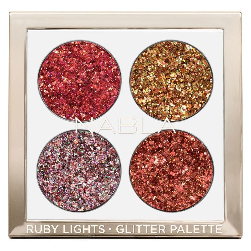 Nabla Glitter-paletti Ruby 4 G