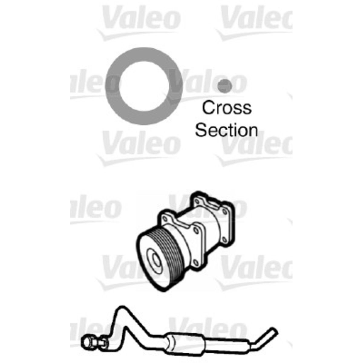Tiiviste, jäähdytys VALEO 509749