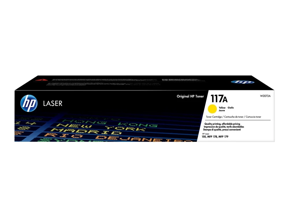 HP 117A alkuperäinen keltainen laservärikasetti, 700 sivua, 0 sivua, Keltainen, 1 kpl