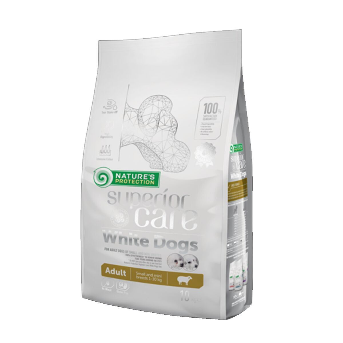 Nature's Protection Superior Care White Dogs Grain Free Adult Small Lamb - dry dog food - 10 kg