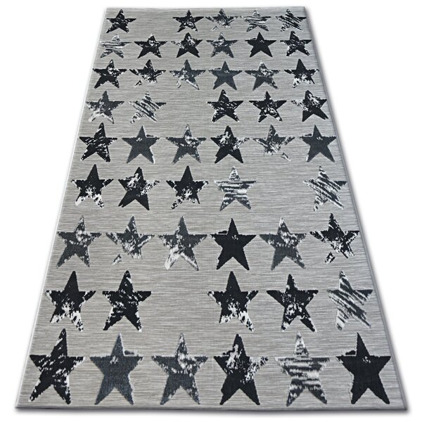 Matot Rugsx Matto LISBOA 27219/956 Tähdet Musta 80x150 cm 80x150 cm