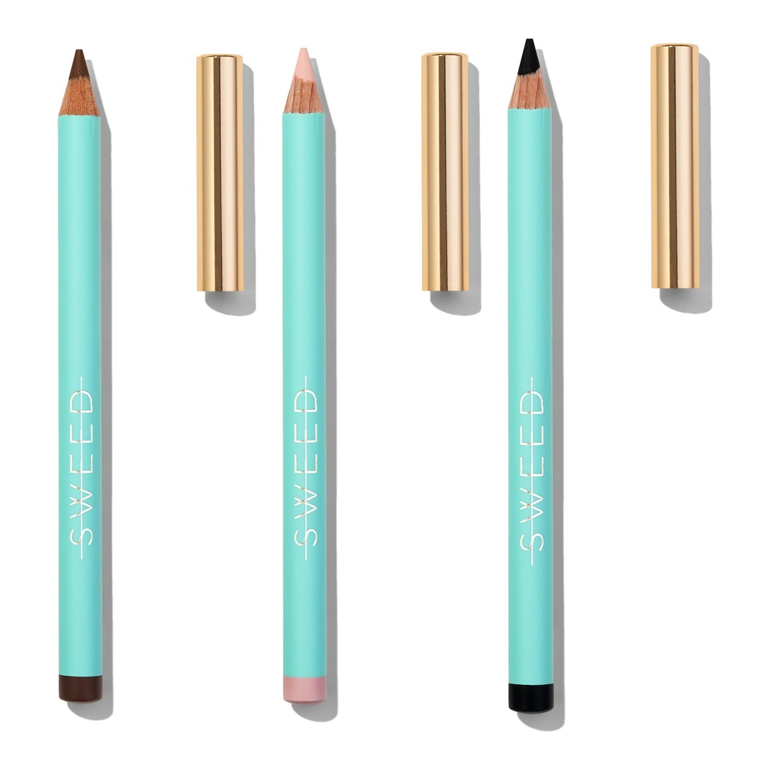 Sweed Satin Kohl Eye Pencil Trio Black, Bright & Dusty Brown - 4,925 g