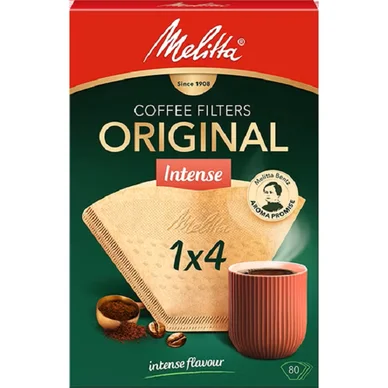 Melitta Coffee filter Gourmet Intense 1X4 Valkoinen 80 pcs