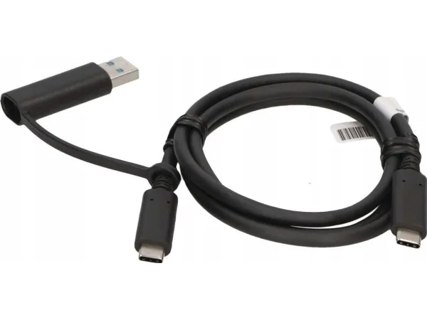 Lenovo USB-C till USB-C-kabel USB-C - USB-C 1 m svart (USB-C-kabel m. dongle TP)