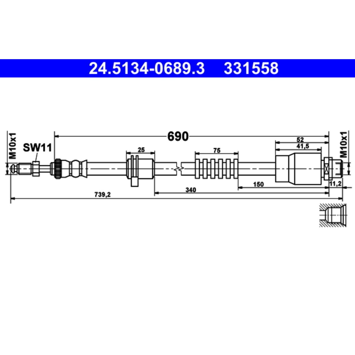 Jarruletku ATE 24.5134-0689.3