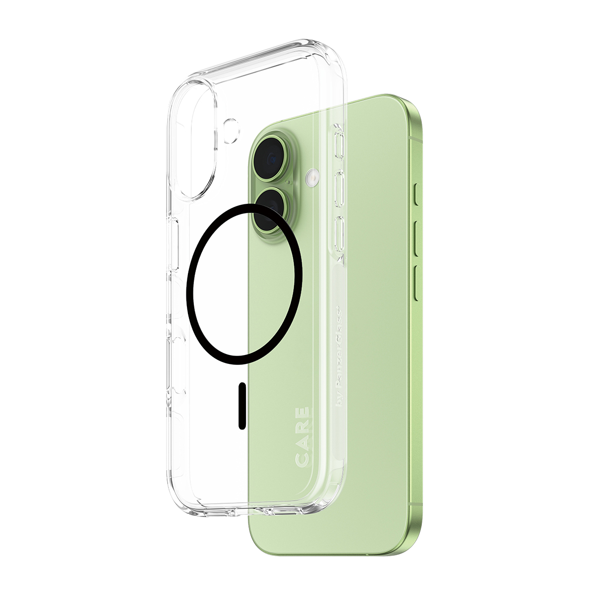CARE by PanzerGlass Flagship Case Transparent Urban Explorer w. Black MagSafe iPhone 17
