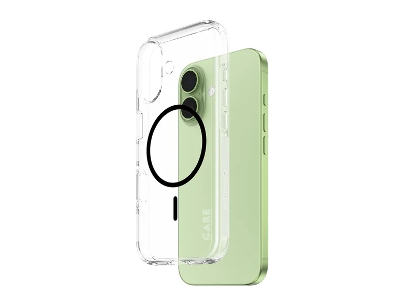 CARE by PanzerGlass Flagship Case Transparent Urban Explorer w. Black MagSafe iPhone 17