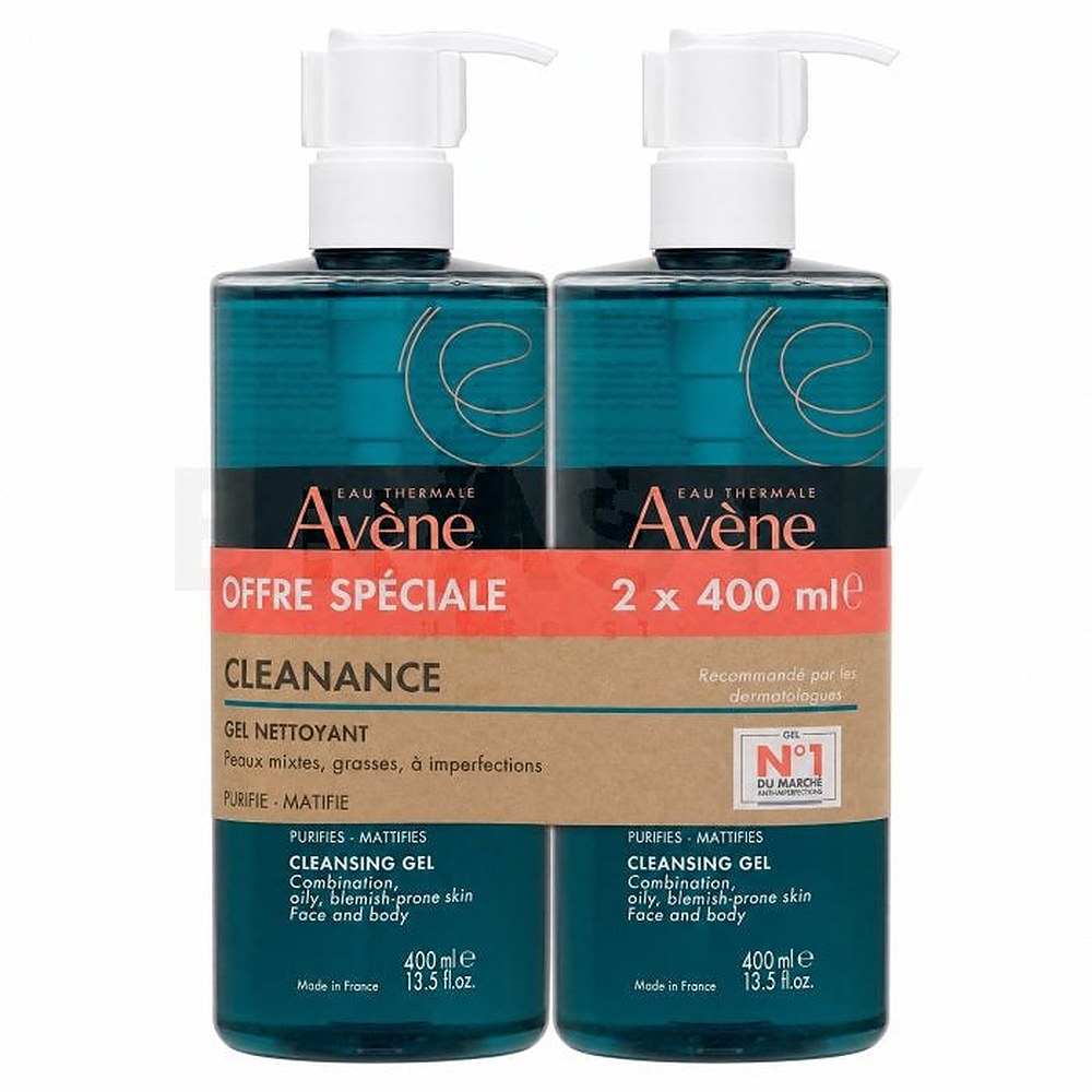Avène Cleanance - Puhdistusgeeli - Imperfect Oily Skin 2x400ml