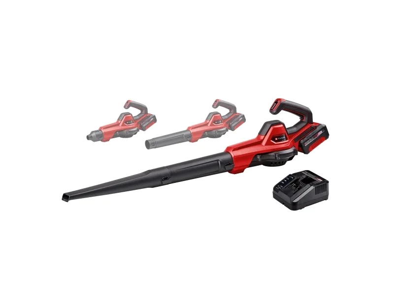 Einhell GE-UB 18/250 Li E 1x4.0Ah Akku 3433560 Akku-Geblaese Laubbläser inkl. Akku inkl, Työnnettävä ruohonleikkuri, 250 km/h, 120 m³/h, N, Y, musta, Punainen, 94 dB