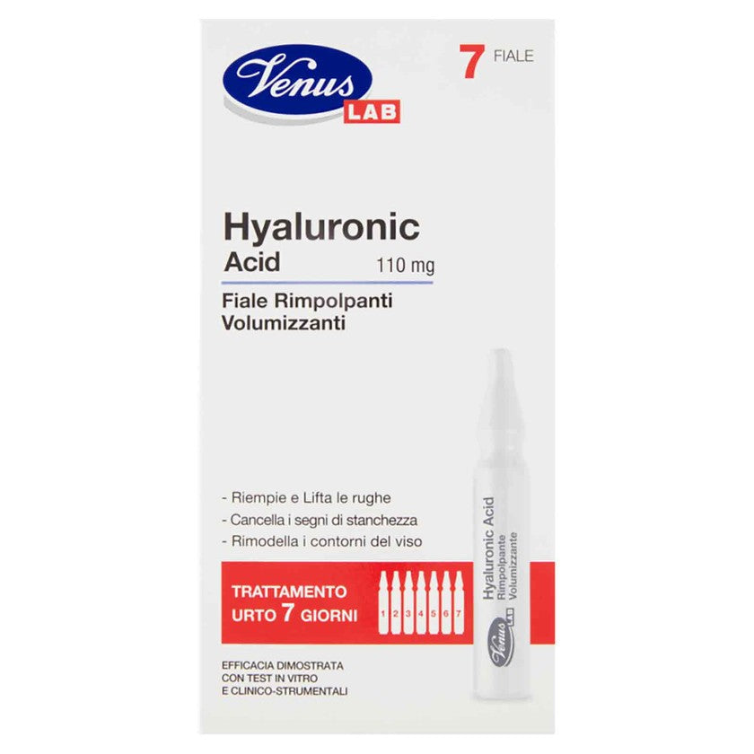 Venus Venus Lab 7 Hyaluronihappoampullit Täyteläistävät Ja Volyymia Antavat 110 Mg