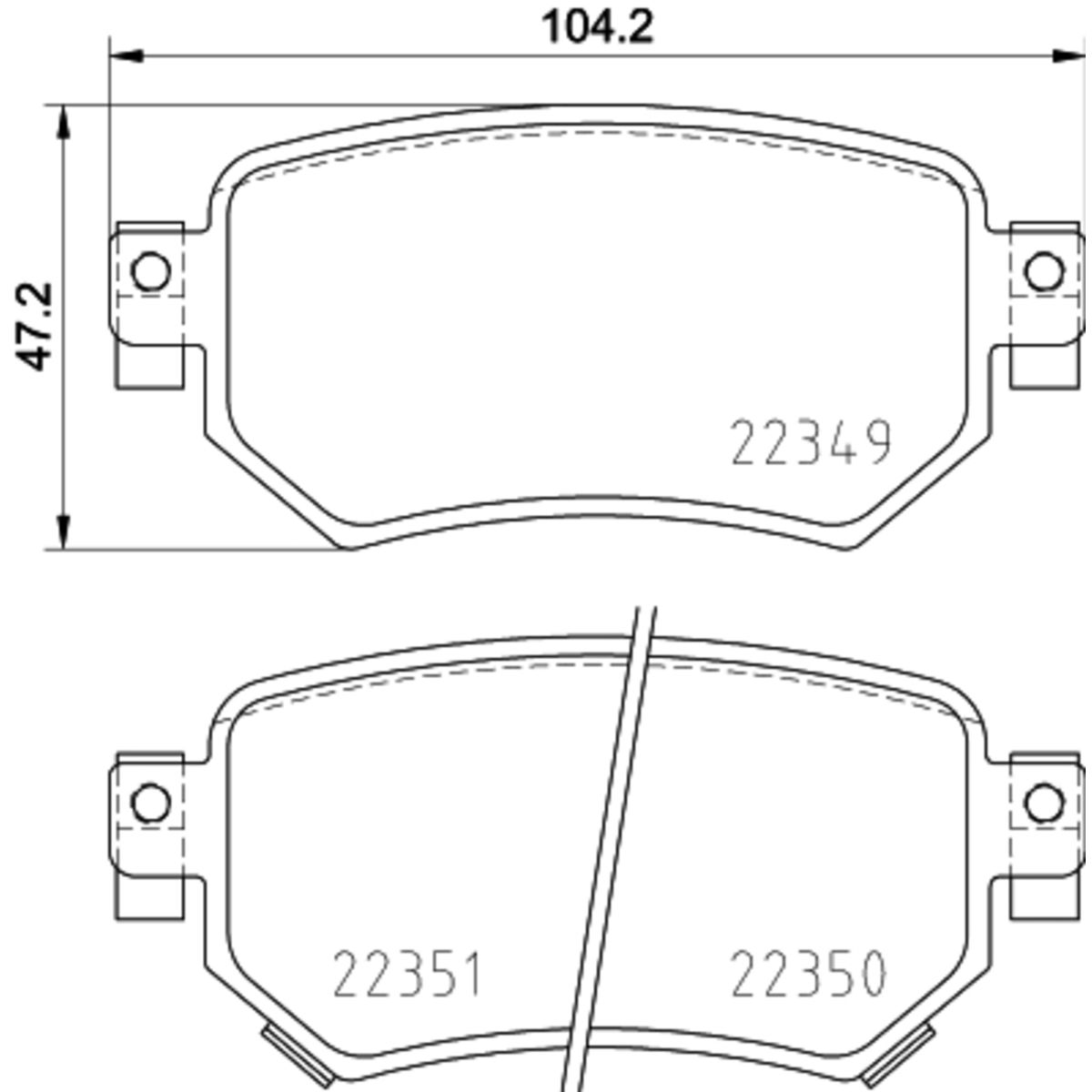 Jarrupalat, levyjarru BREMBO P 49 059